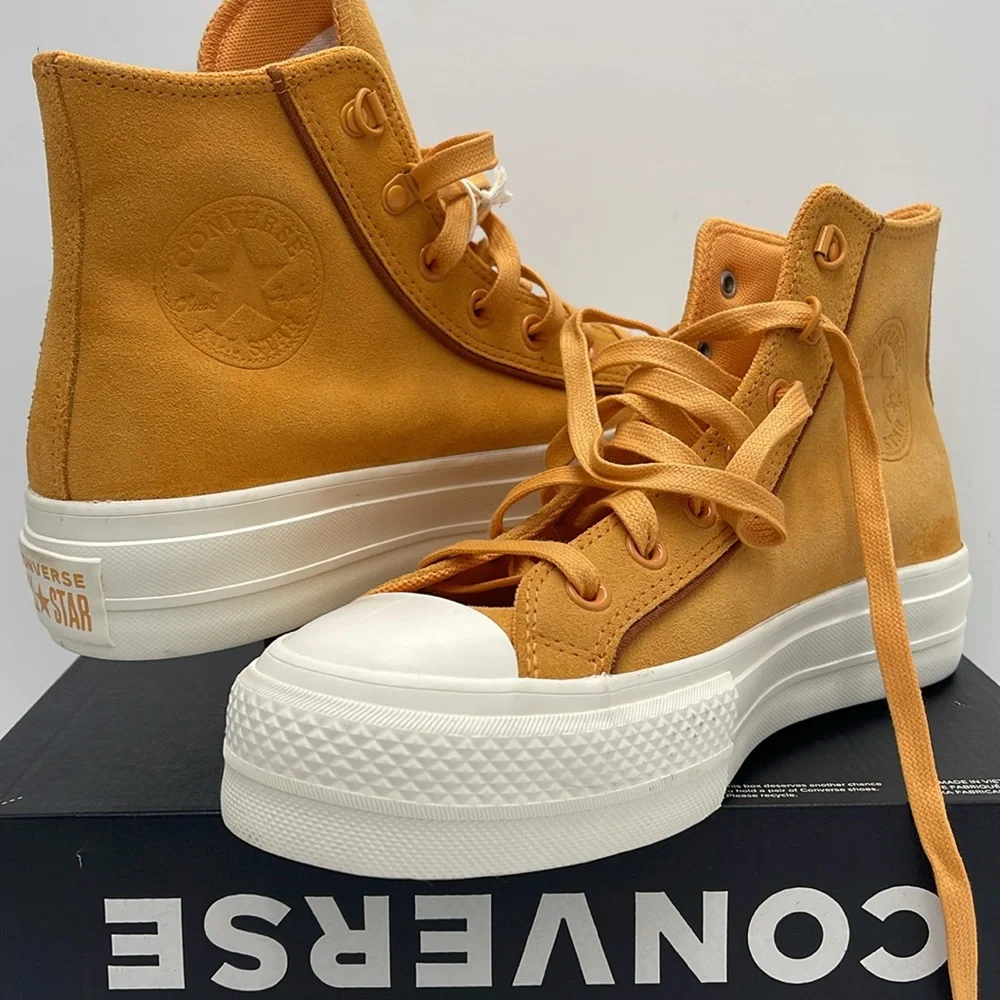 Converse WMNS CTAS LIFT HI TIGER MOTH/TAWNY OWL/EGRET A05419C Platforms Sneakers